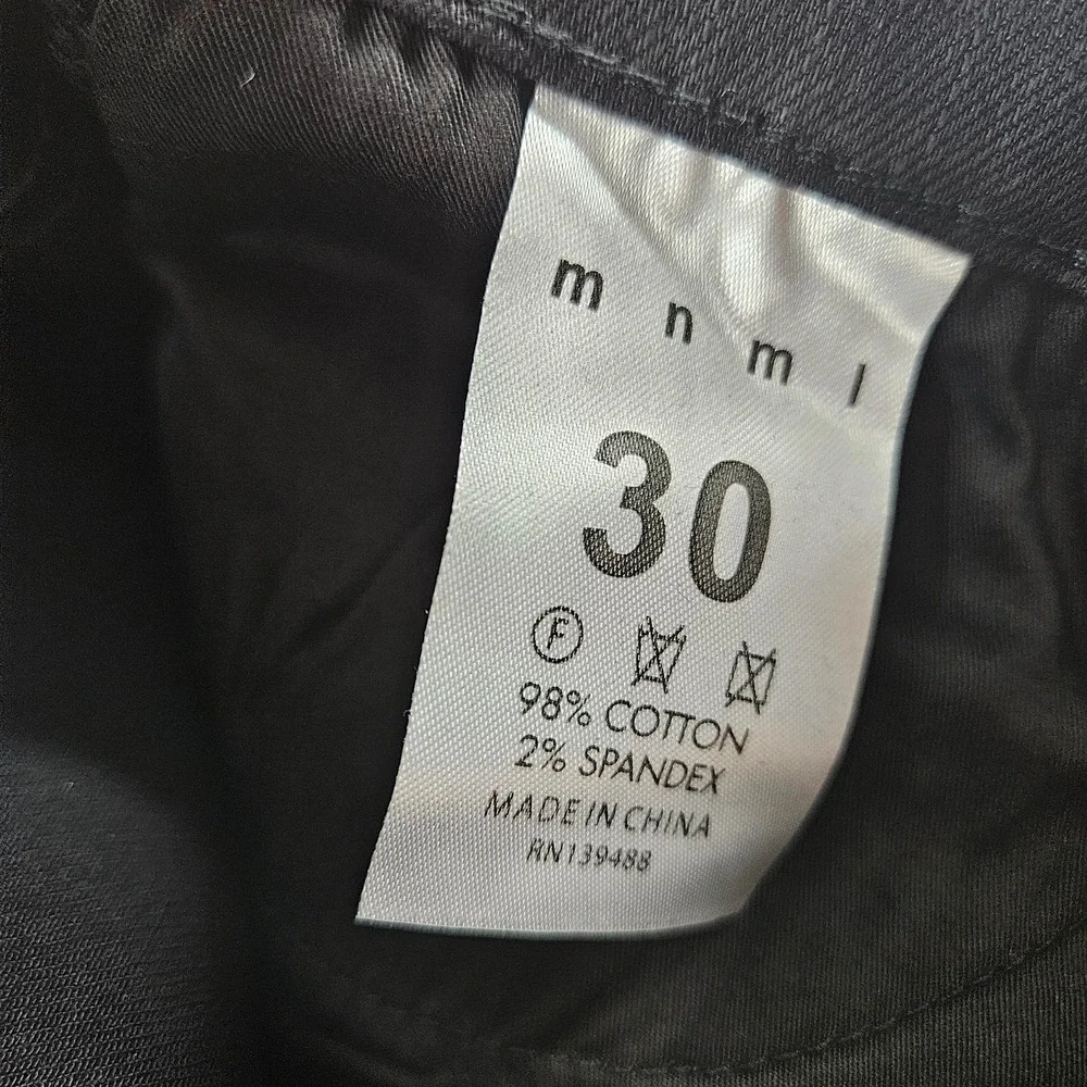 Mnml Jeans Mens 30‎ Black X186 Stretch Moto Denim Streetwear Grunge Punk Rock